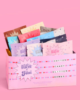 xo Fetti Art of Sucre Eras party favors with edible sparkle.