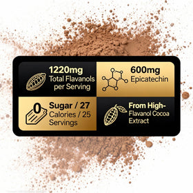 XPDGVS Epicatechin-rich Cocoa Powder showcases potent flavanol content per serving.