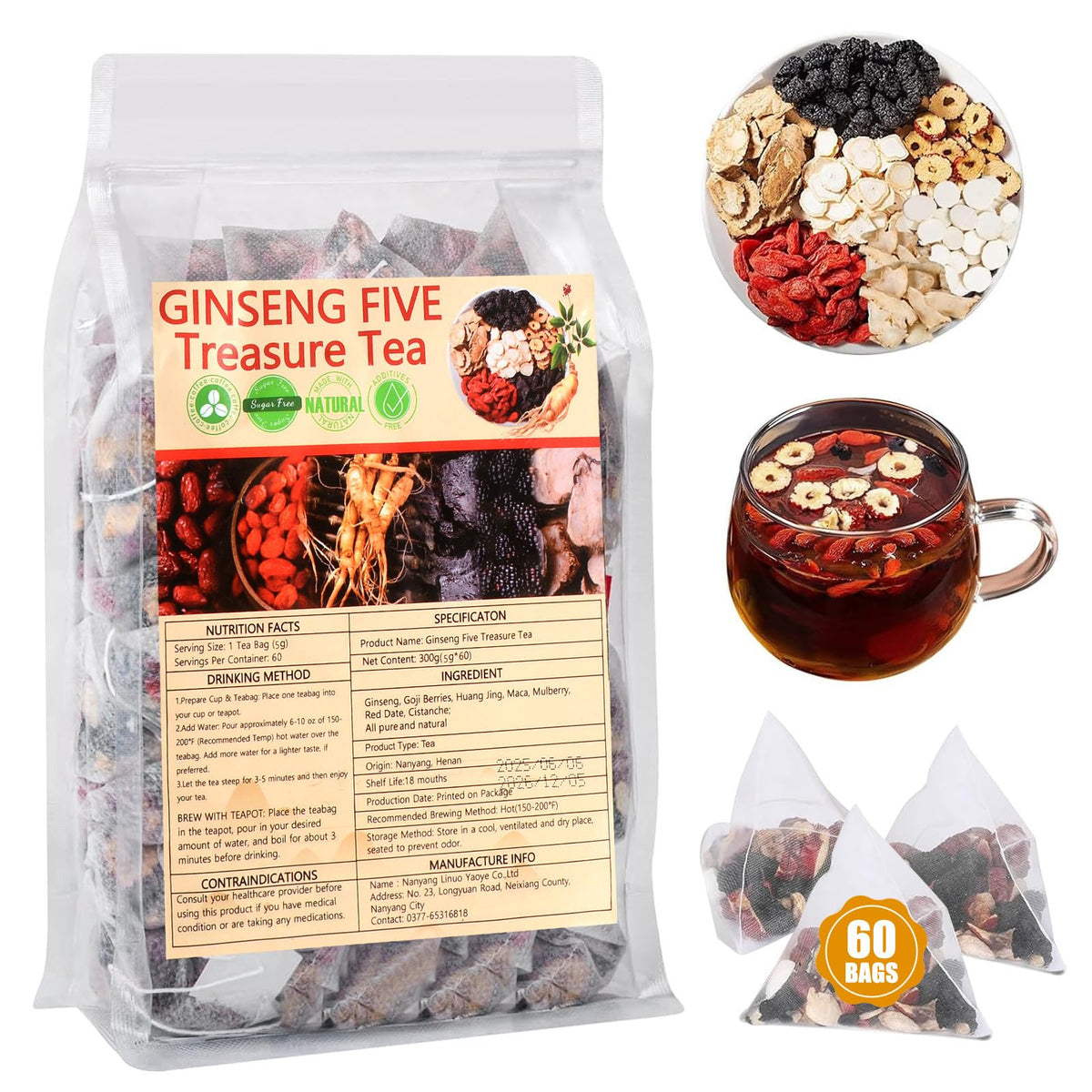 XPIZO Kidney Tea 60 bags box for daily detox and wellness rituals