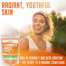 XPRS Nutra carrot powder stirred into yogurt for a vitamin-rich snack.