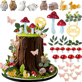 XXYLEIGO large mushroom cake topper adds whimsy to birthday cakes.