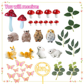 XXYLEIGO small mushroom cake toppers add woodland detail to cakes.