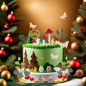 XXYLEIGO hedgehog cake topper with cute forest character.
