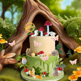 XXYLEIGO owl cake topper with a wise woodland touch.
