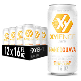 Xyience Mango Guava energy can front view, ready to power your workout.