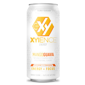 Xyience Mango Guava 12-pack on display for on-the-go use.