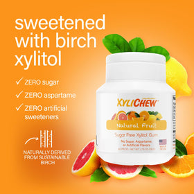 Xylichew dry mouth relief display during daily use.