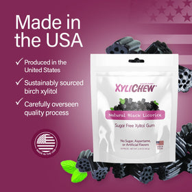 Xylichew dry mouth relief gum photo hints at lasting hydration and breath support