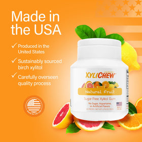 Xylichew gluten-free keto gum packaging highlights dietary-friendly option.