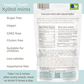 Xylify Happy Teeth Mints made in Finland under Nordic quality standards