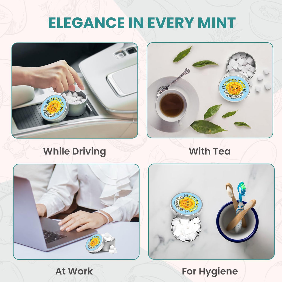 Xylitol Stone gift ready packaging ideal for mindful gifting