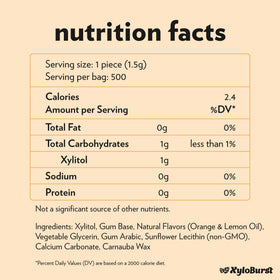 XyloBurst fruit-flavor gum offers a tasty, sugar-free option.