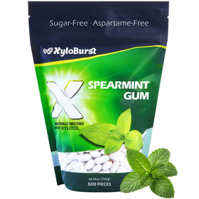 XyloBurst Spearmint gum 500-count bag for convenient daily fresh breath.