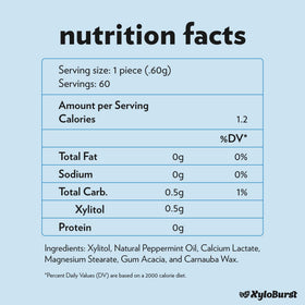 XyloBurst vegan and keto-friendly icons on the packaging