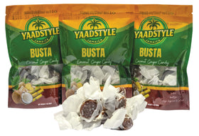 YaadStyle Busta coconut-ginger candy front view, ideal for sharing and nostalgic moments.