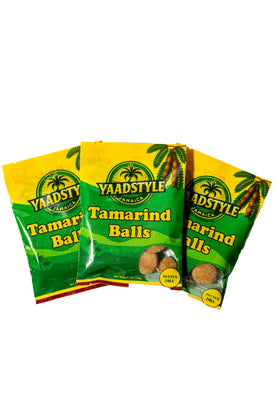 YaadStyle Tamarind Balls 3-pack packaging—ideal party treat or gift.
