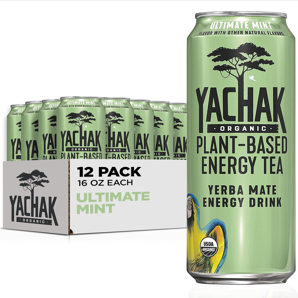 Yachak Ultimate Mint yerba mate can for easy energy on the go