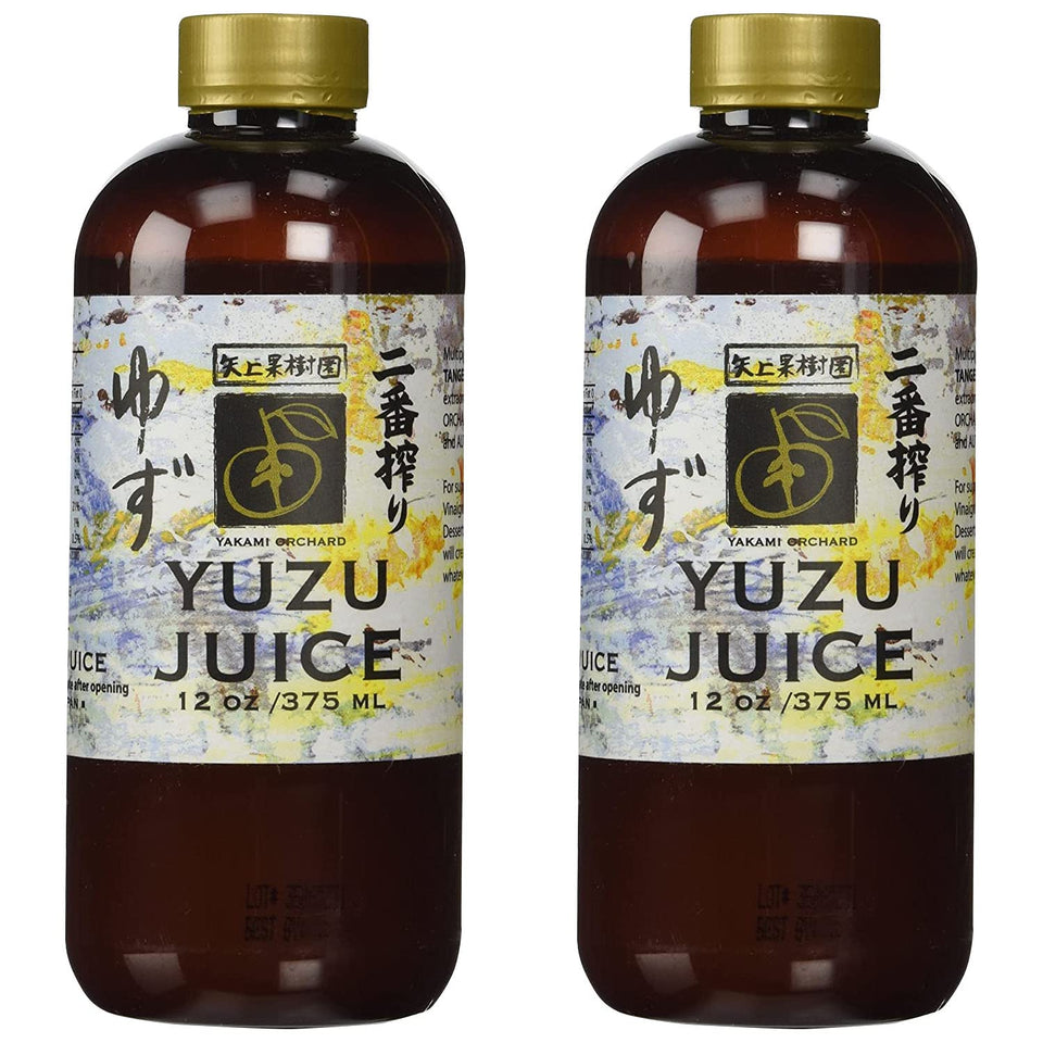Yakami Orchard Yuzu juice bottle showing pure citrus flavor