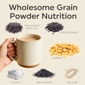 YAMAKAN black bean sesame grain blend bowl showing wholesome nutrition.