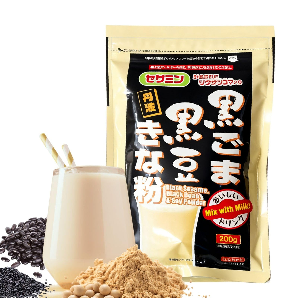 YAMAKAN soy powder bottle pour for plant-based meals and shakes.