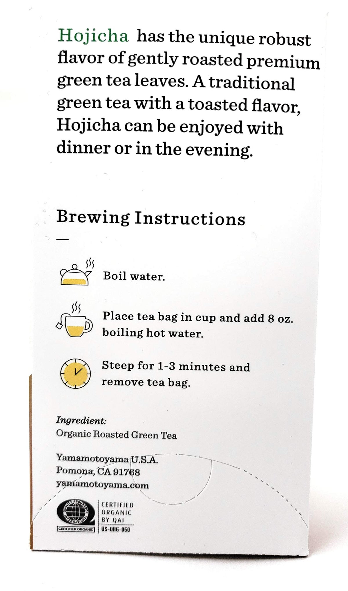 Yamamotoyama Hojicha brew setup, ideal for a soothing mug