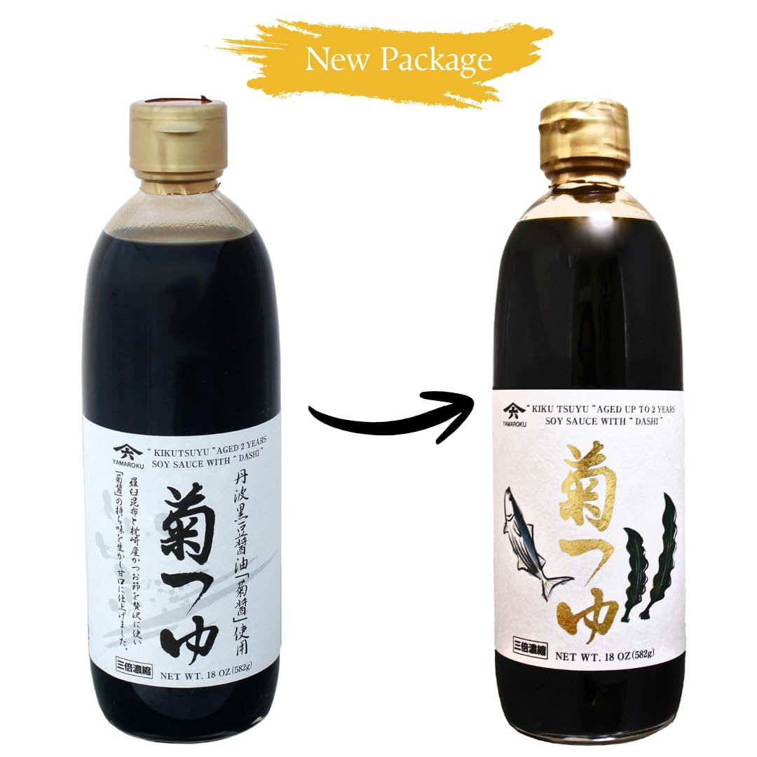 Yamaroku Kiku Tsuyu bottle showcases stock for soups and noodle dishes