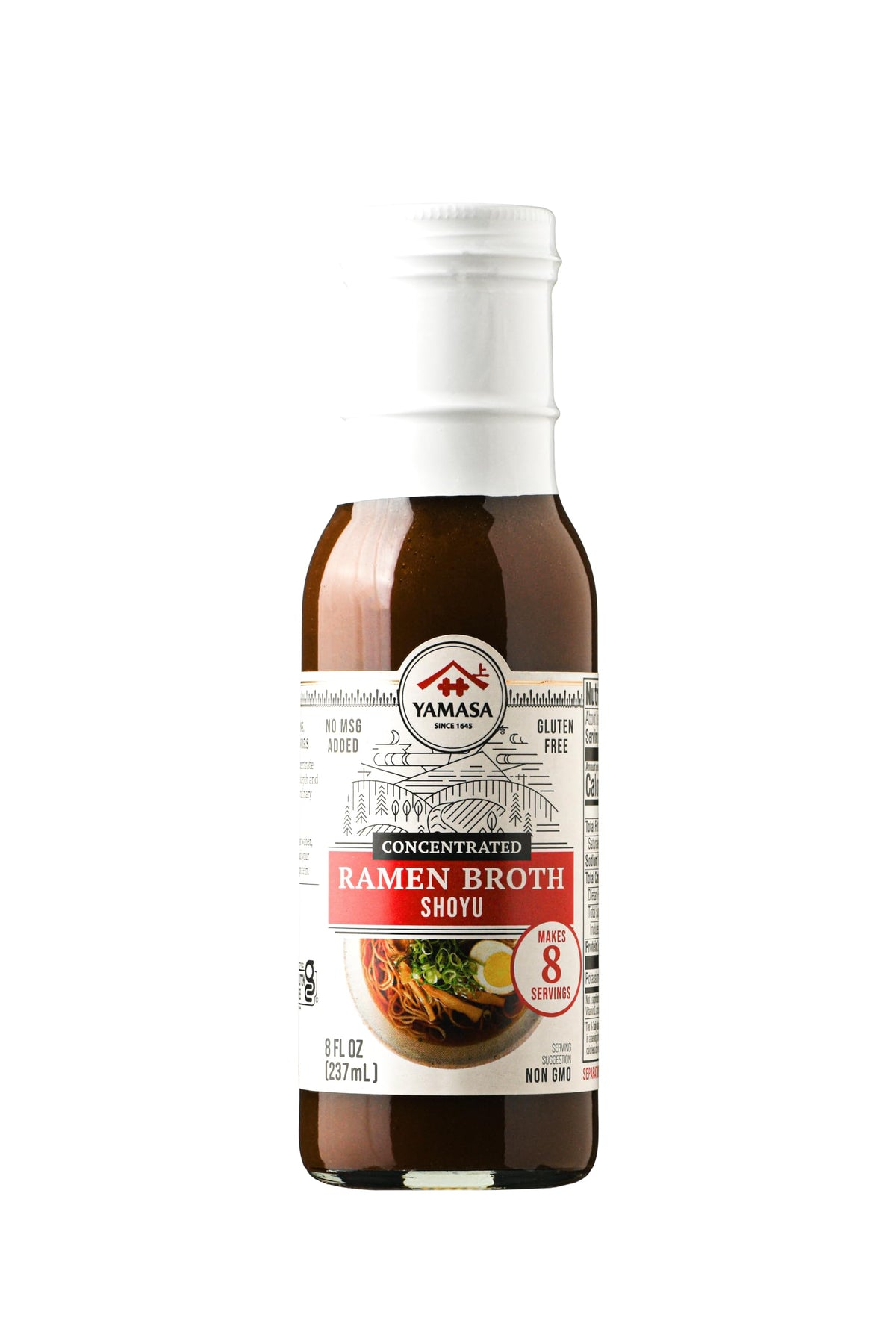 Yamasa Shoyu Ramen Broth bottle ready for rich home ramen bowls.