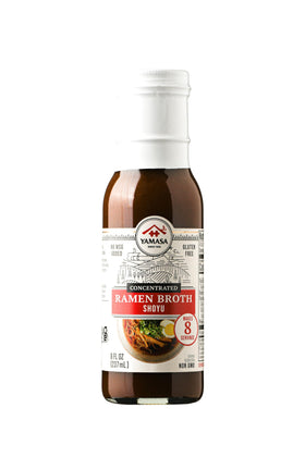Yamasa Shoyu Ramen Broth bottle ready for rich home ramen bowls.