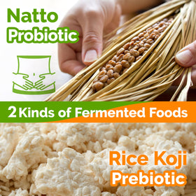 YAMASAN KYOTO UJI natto-koji paste blended with mayo creates a tasty dipping sauce.