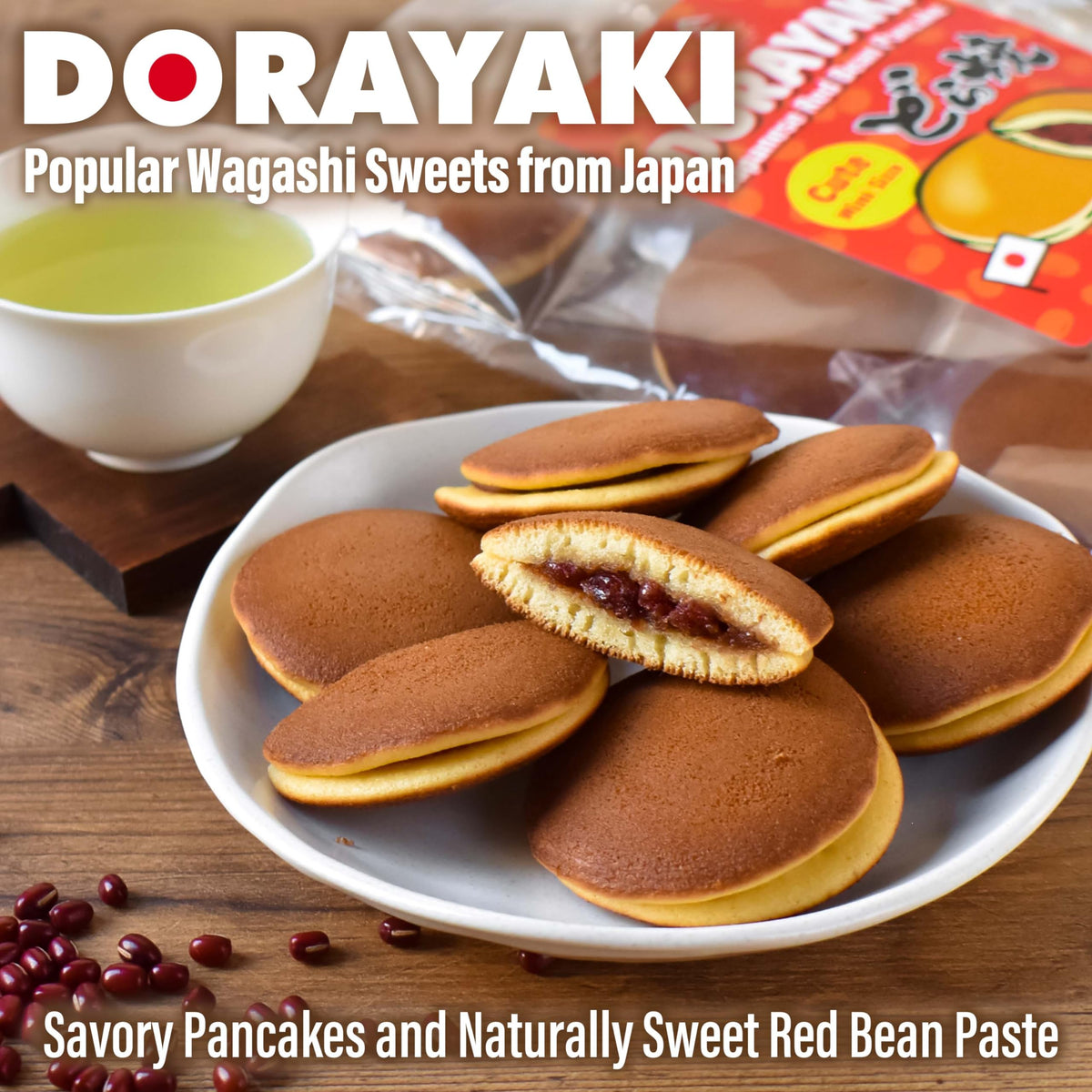 YAMASAN KYOTO UJI dorayaki filled appearance showing red bean paste
