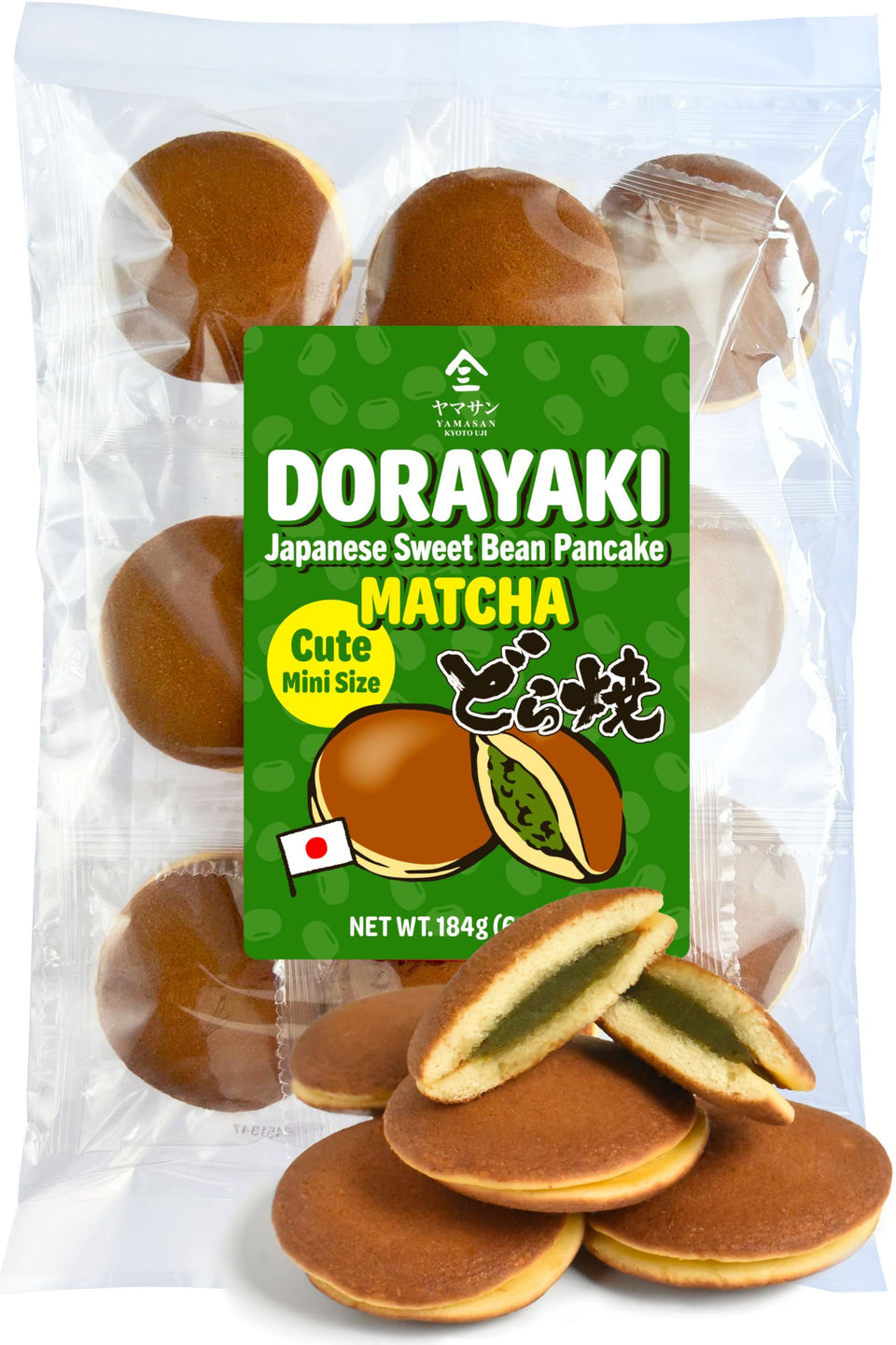 YAMASAN KYOTO UJI Dorayaki packaging presents a gift-ready wagashi.