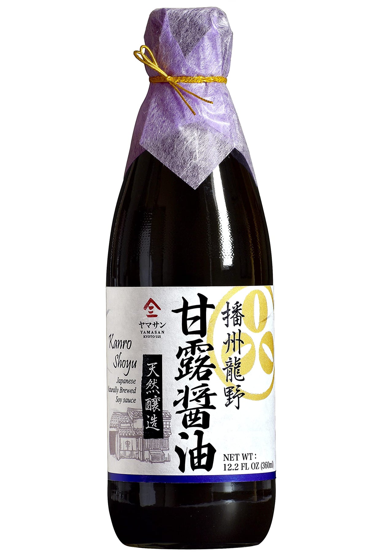 Yamasan Kyoto Uji double brewed soy sauce bottle pour highlights bold umami