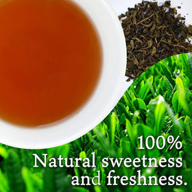 YAMASAN KYOTO UJI loose tea in a basket promotes aroma-rich brewing.