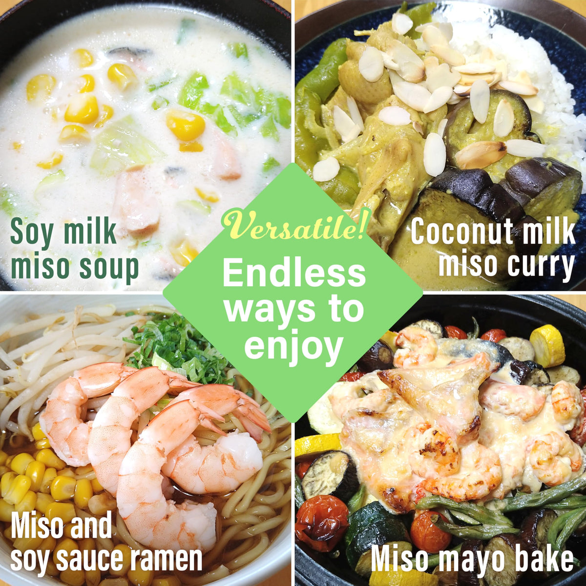 YAMASAN KYOTO UJI miso packaging display highlights Made in Japan quality.
