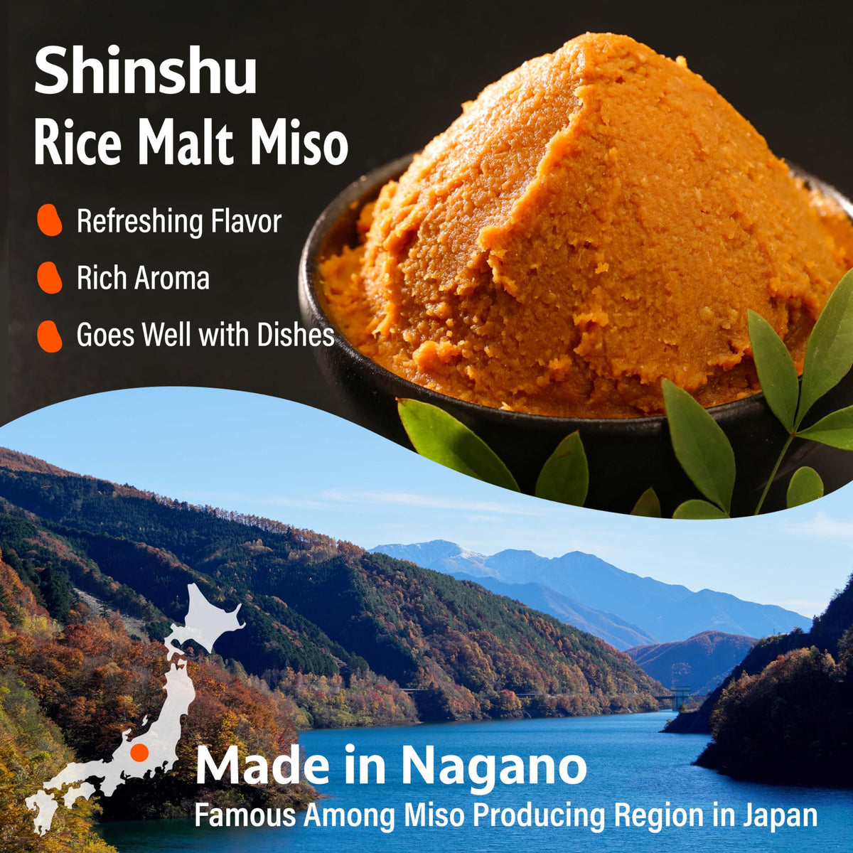 Miso powder dissolving in water showing quick blending capability.