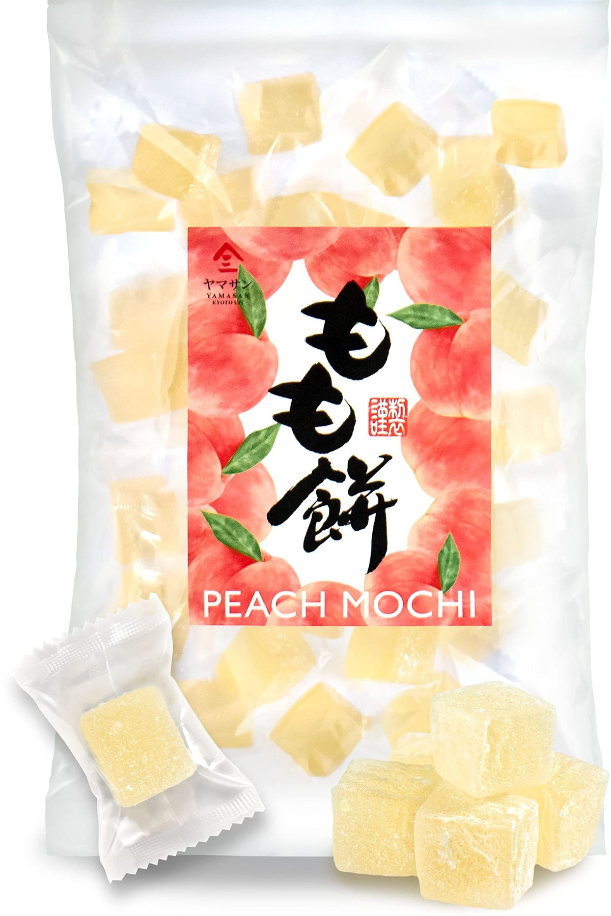 YAMASAN KYOTO UJI mochi candy packaging for convenient on-the-go snacking.