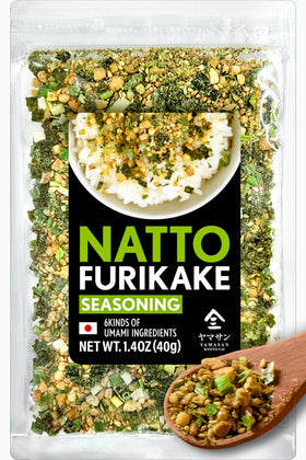 YAMASAN KYOTO UJI Natto Furikake jar ready to sprinkle over rice for savory flavor