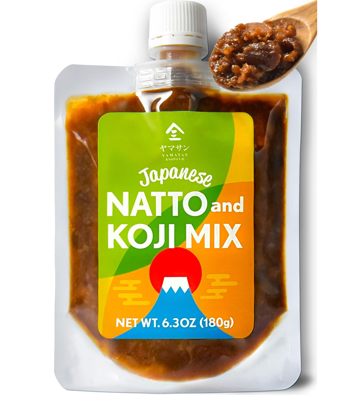YAMASAN KYOTO UJI natto-koji mix paste in squeeze tube for easy, mess-free use.