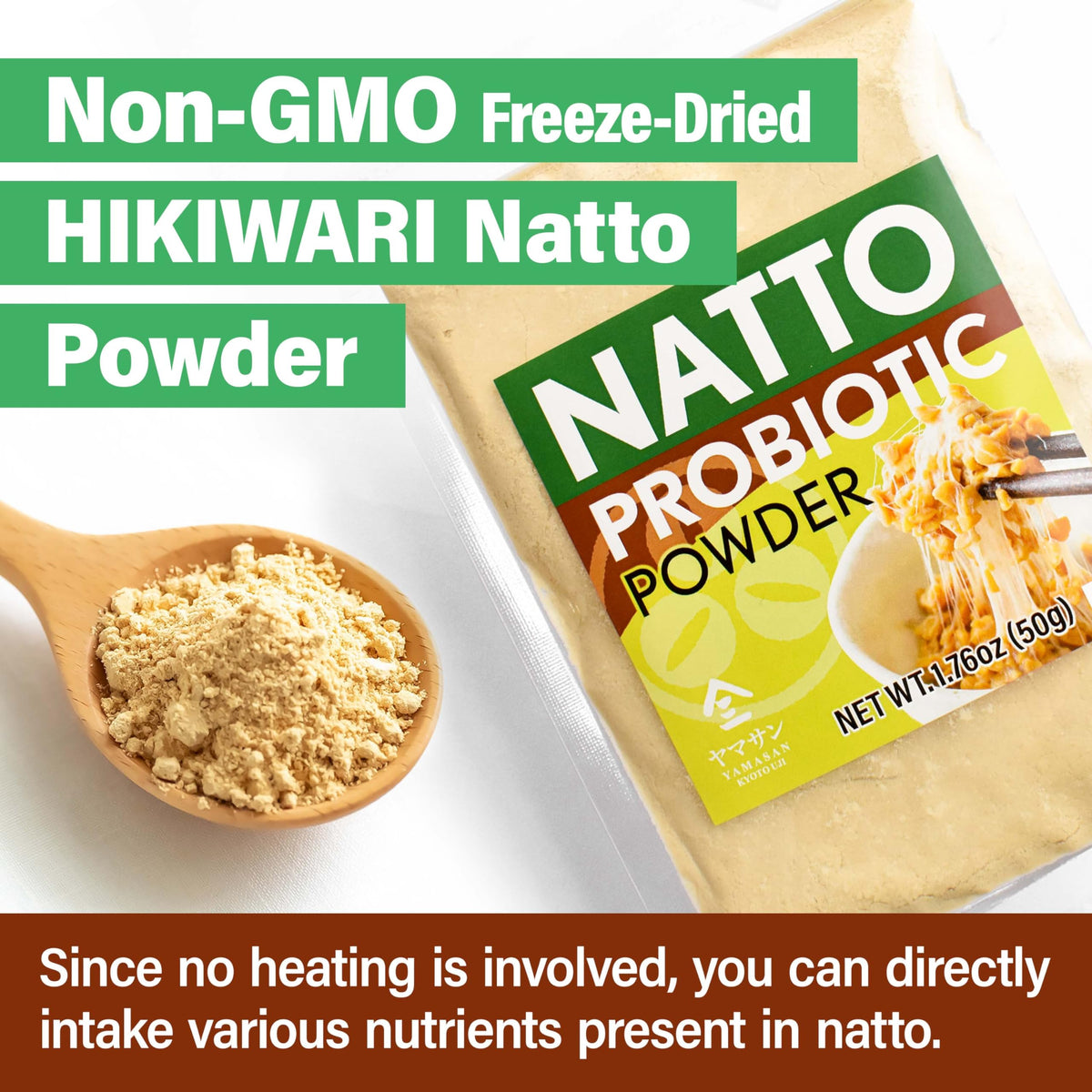 Dissolving natto powder in hot broth prevents clumps