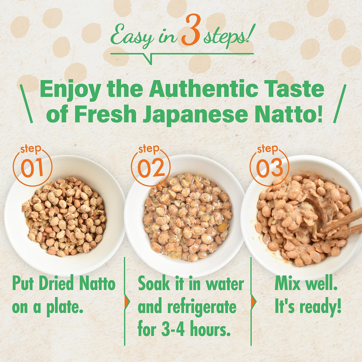 Natto on steamed rice with soy sauce for a comforting meal.
