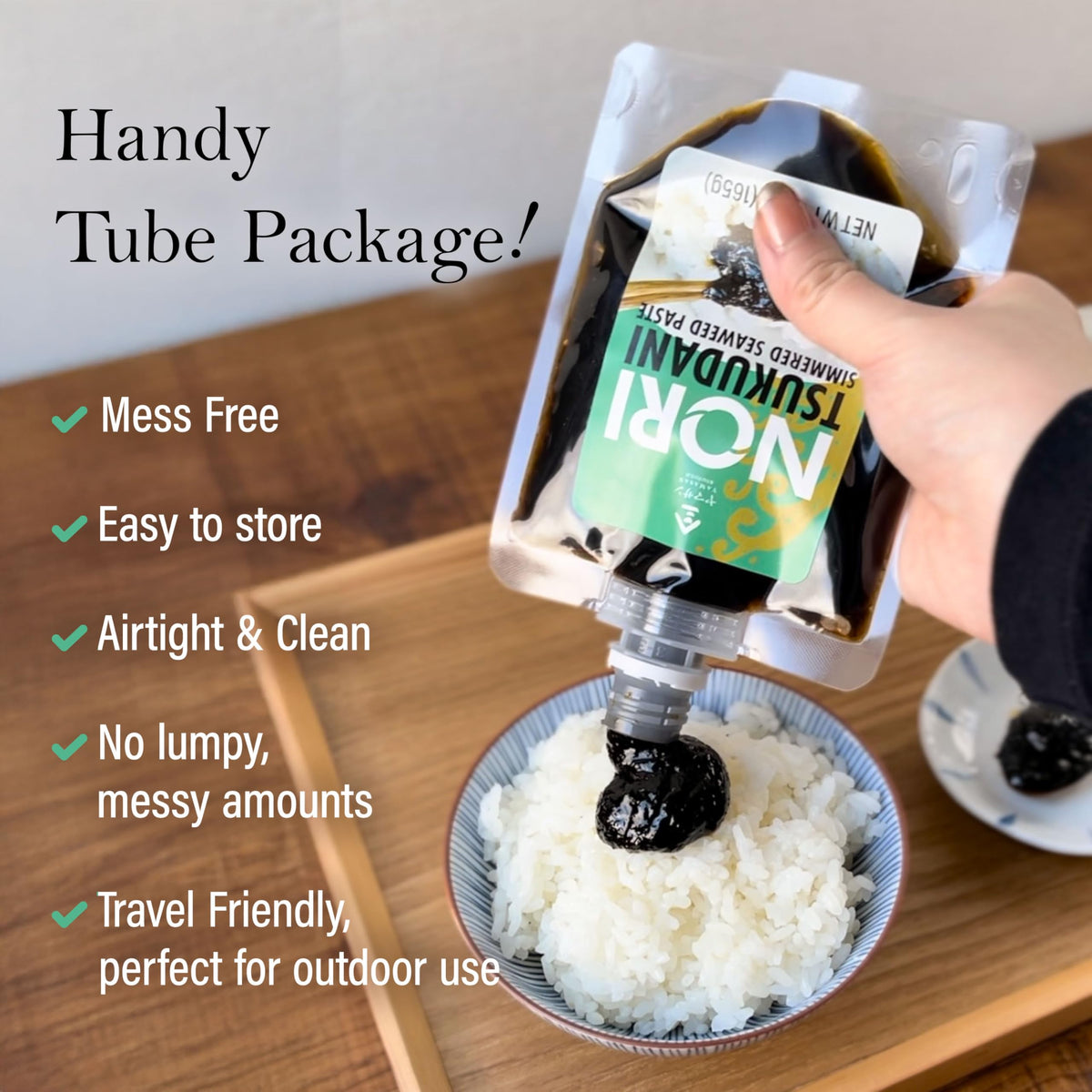 YAMASAN KYOTO UJI nori tsukudani-dipping-mayonnaise-olive-oil, flavor pairing idea.