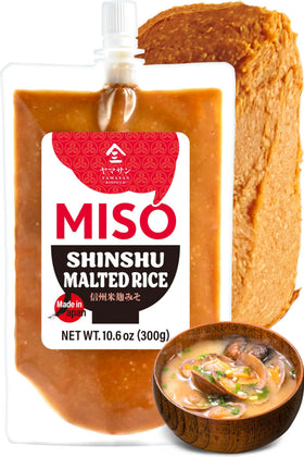 YAMASAN Kyoto UJI red miso paste tube front shows authentic flavor in a convenient squeeze.
