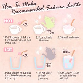 Iced Sakura Latte in a glass, refreshing and floral