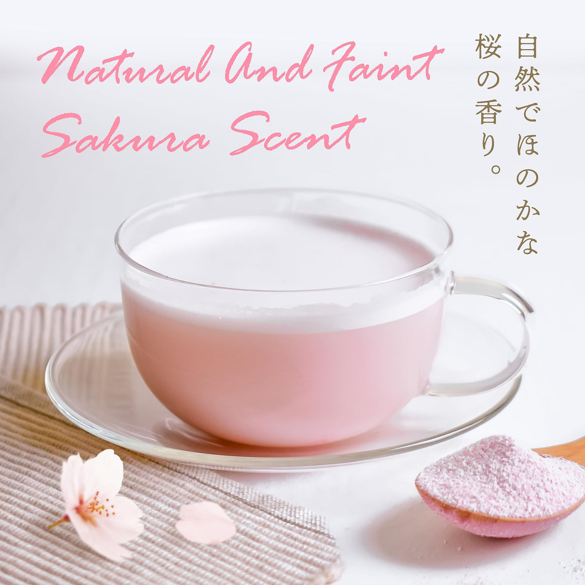 Resealable pouch of YAMASAN KYOTO UJI Sakura Latte for easy daily use