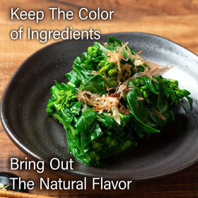YAMASAN KYOTO UJI shiro shoyu amber color accentuates vibrant ingredients.