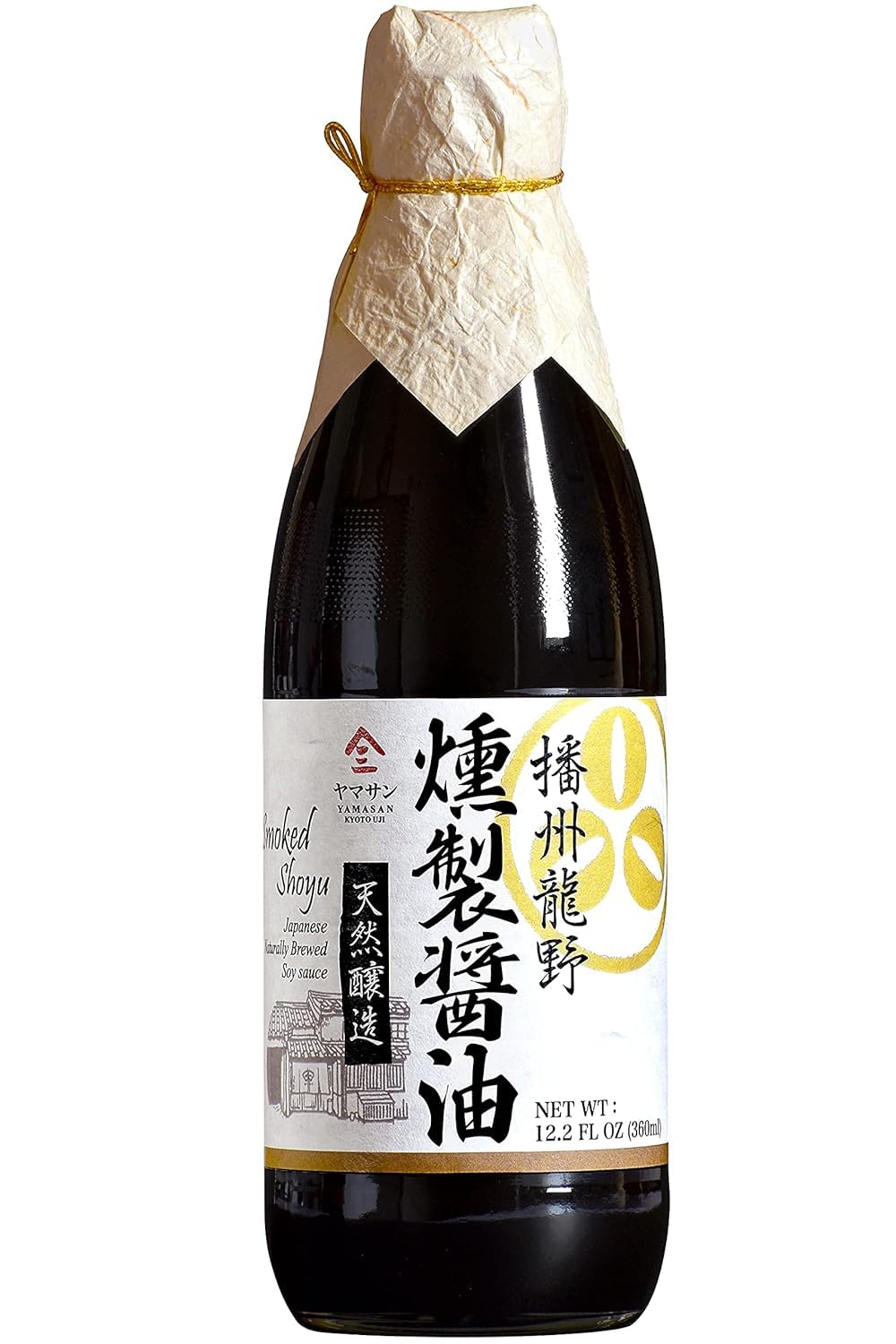 YAMASAN KYOTO UJI smoked shoyu bottle highlights bold aroma for grilling and finishing