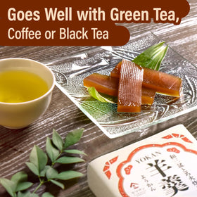 YAMASAN KYOTO UJI yokan with tea for a refined dessert moment