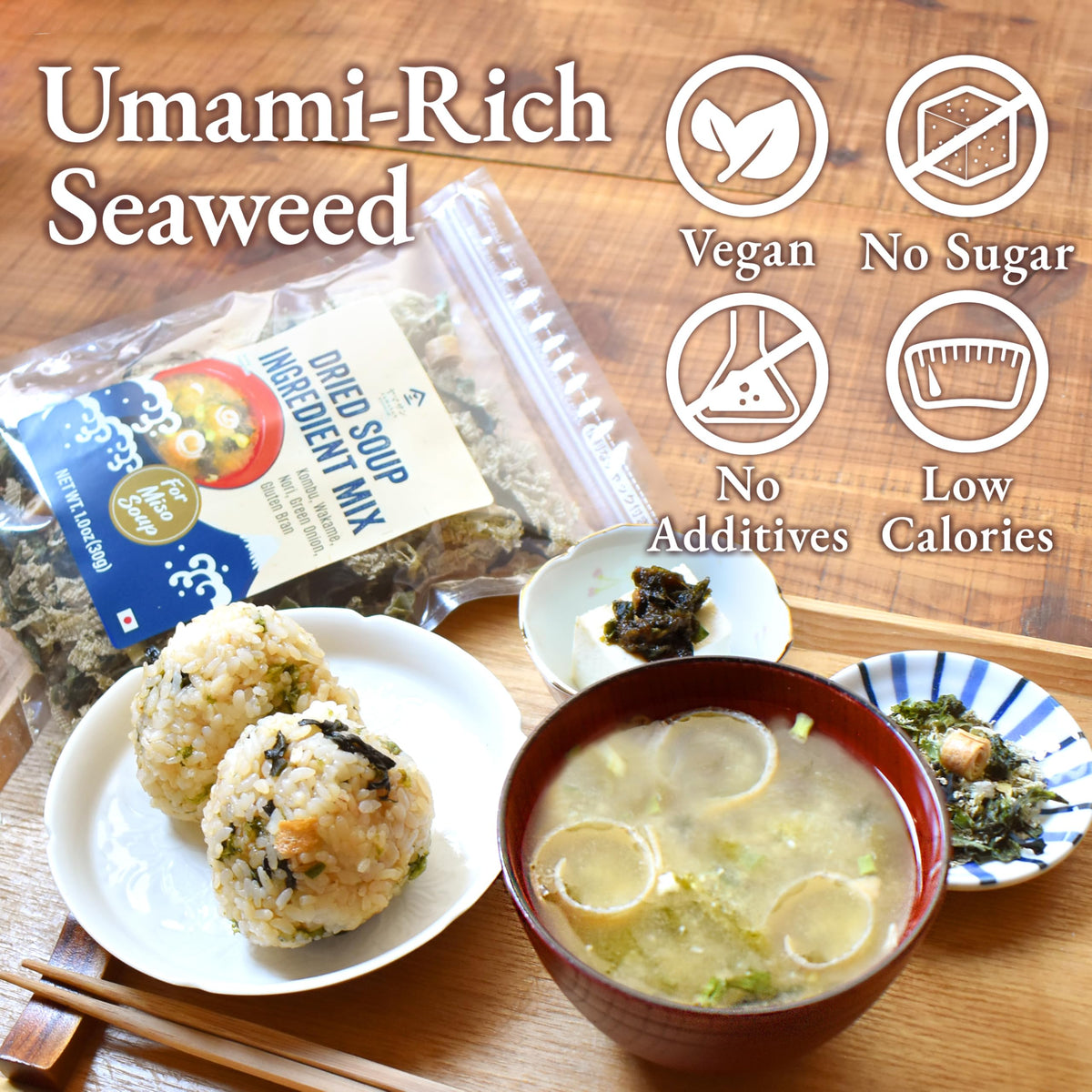 YAMASAN KYOTO UJI wakame flakes add texture to noodle bowls