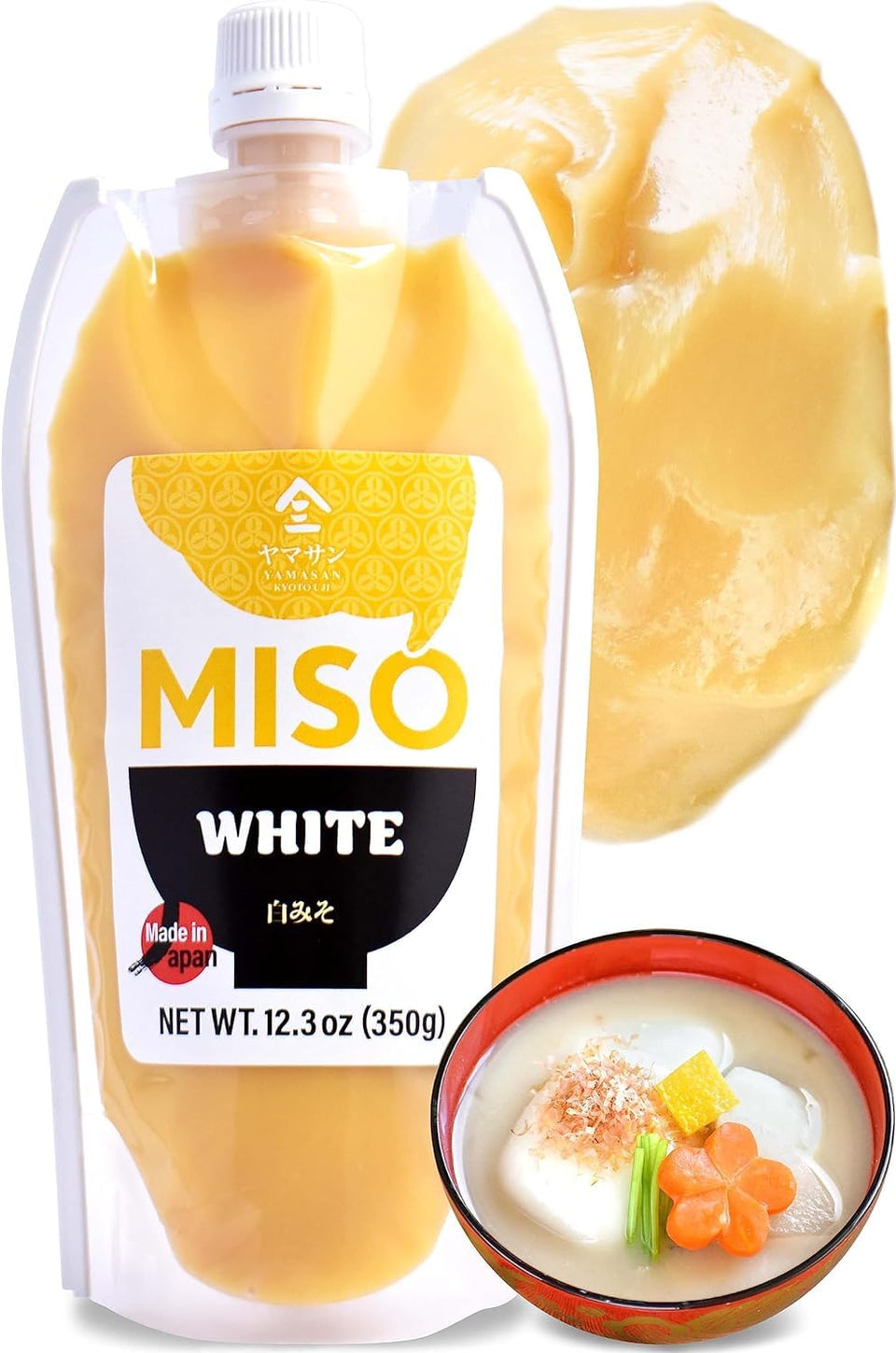 YAMASAN KYOTO UJI white miso tube front for easy, gentle umami seasoning.