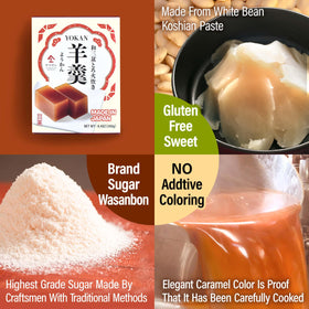 Close-up of smooth koshi-an paste in YAMASAN KYOTO UJI yokan